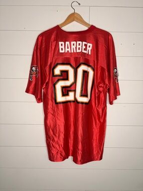 Vintage Y2K NFL Team Apparel Tampa Bay Buccaneers Barber #20 Red Jersey XL